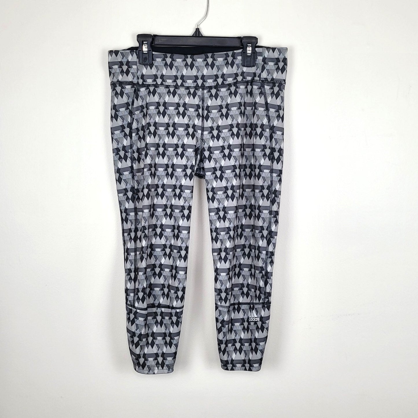 Adidas Womens Medium Supernova 3/4 Leggings Geometric Print Activewear AJ4065