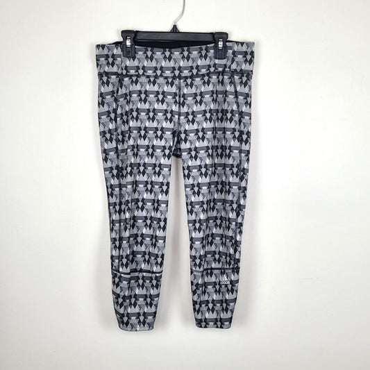 Adidas Womens Medium Supernova 3/4 Leggings Geometric Print Activewear AJ4065