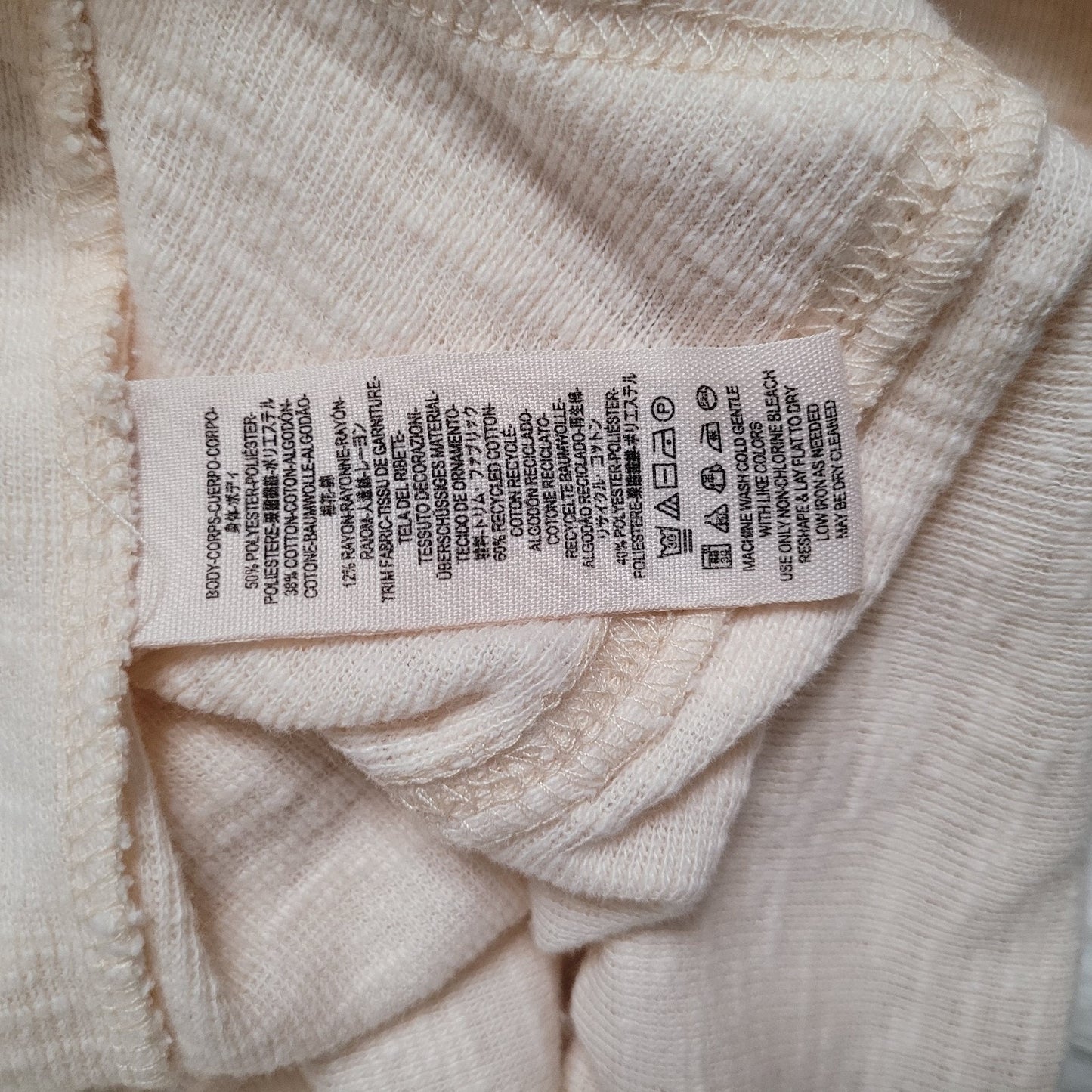 Free People We The Free Don't Forget Me Top Medium Cream Button Detail