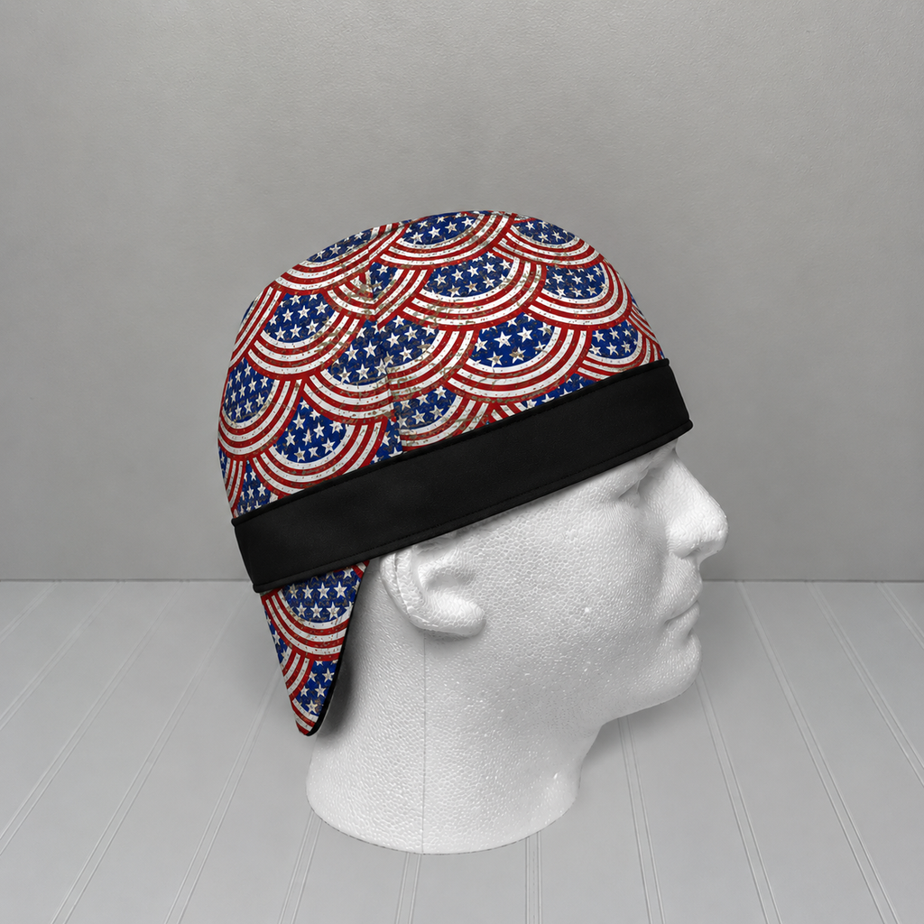 Patriotic Americana Camo Pre-Shrunk 100% Cotton Welding Cap