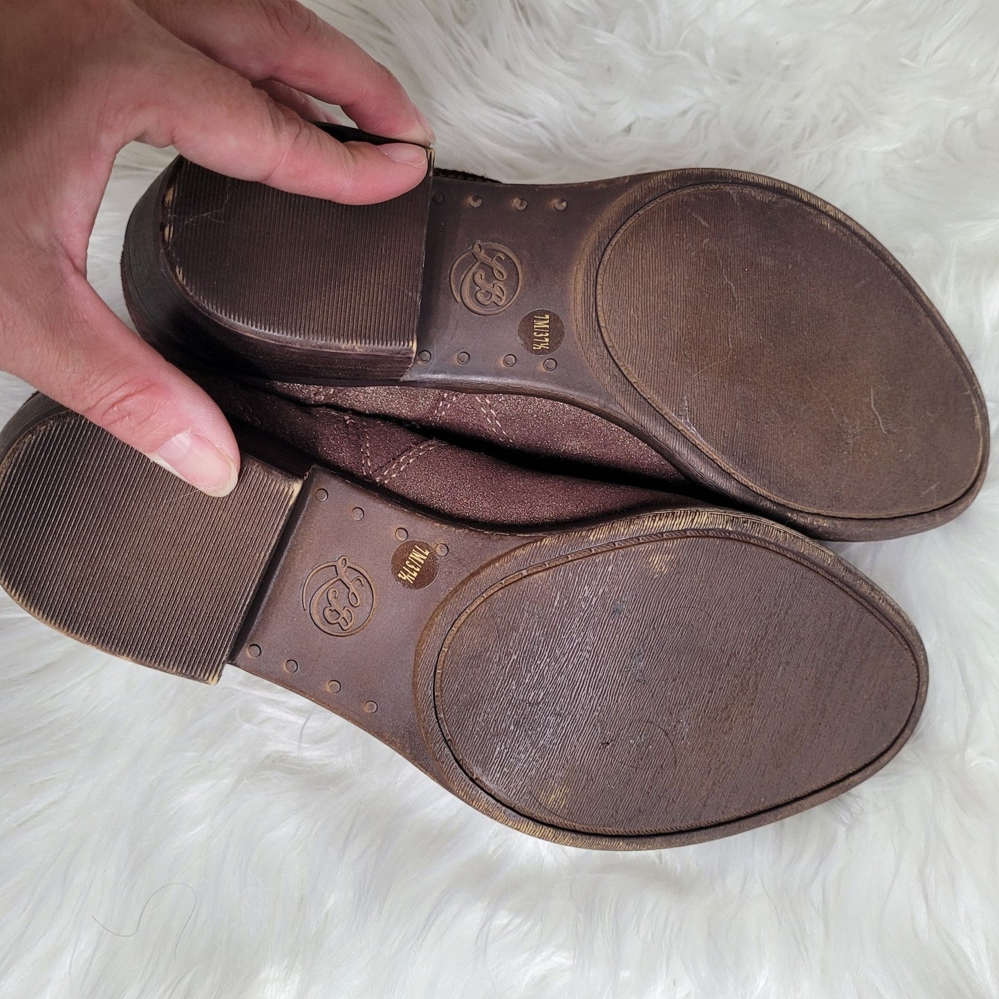 Lucky Brand Belia Western Ankle Boots US 7M Brown Suede Boho Cowgirl