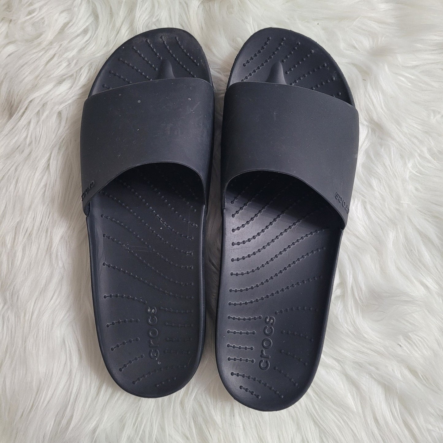 Crocs Splash Sandals Women’s 10 Black Slide Comfort Casual Pool
