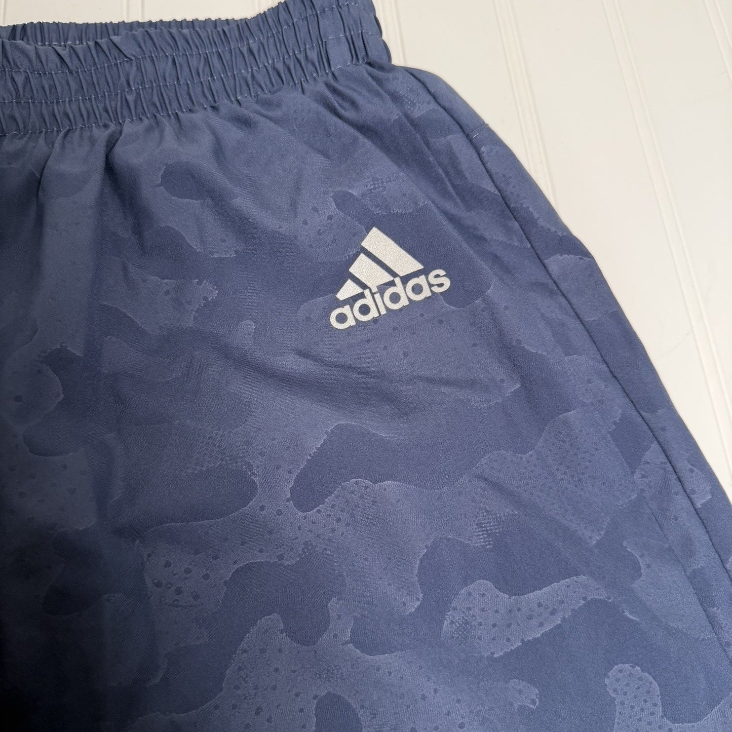adidas Men’s S Run It Camo Shorts Blue 5” Running Athletic Training