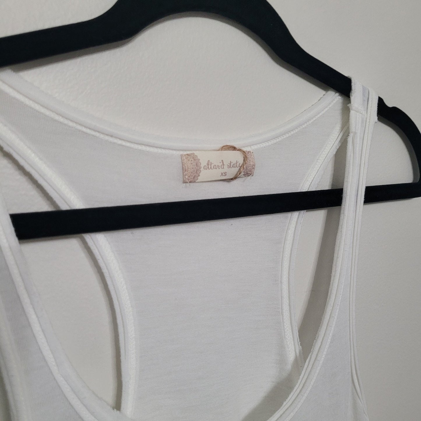 Altar’d State XS Dress Teal White Ombre High Neck Sleeveless Summer EUC