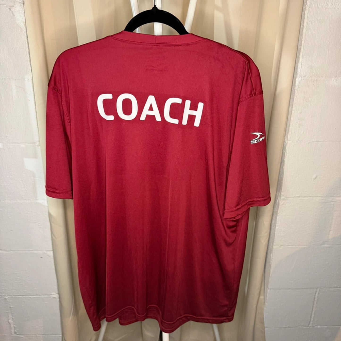 YMCA Maroon XL Quick Dry Coach T-Shirt