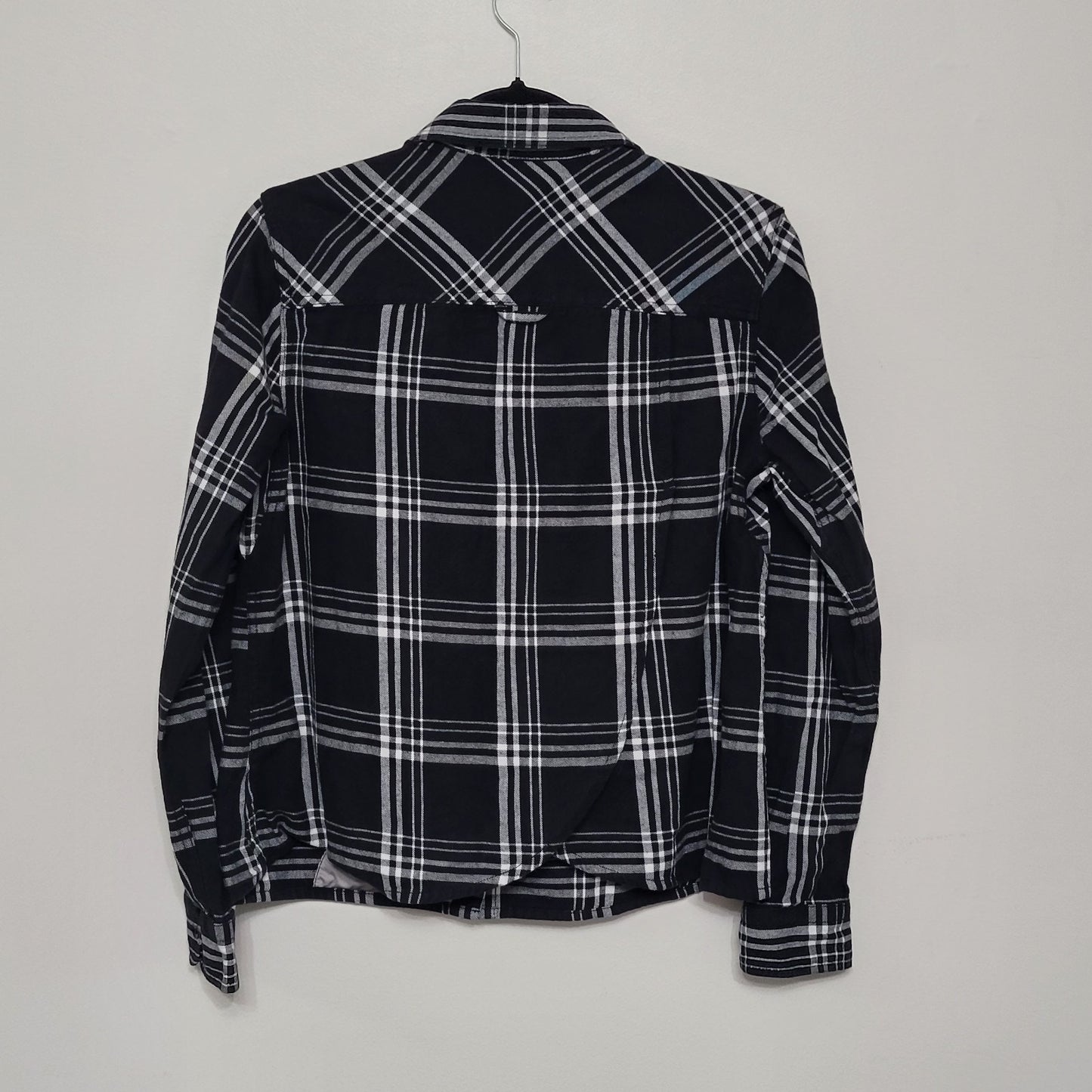 Duluth Trading Co. Women’s Small Plaid Flannel Shirt Hidden Reach Gusset EUC