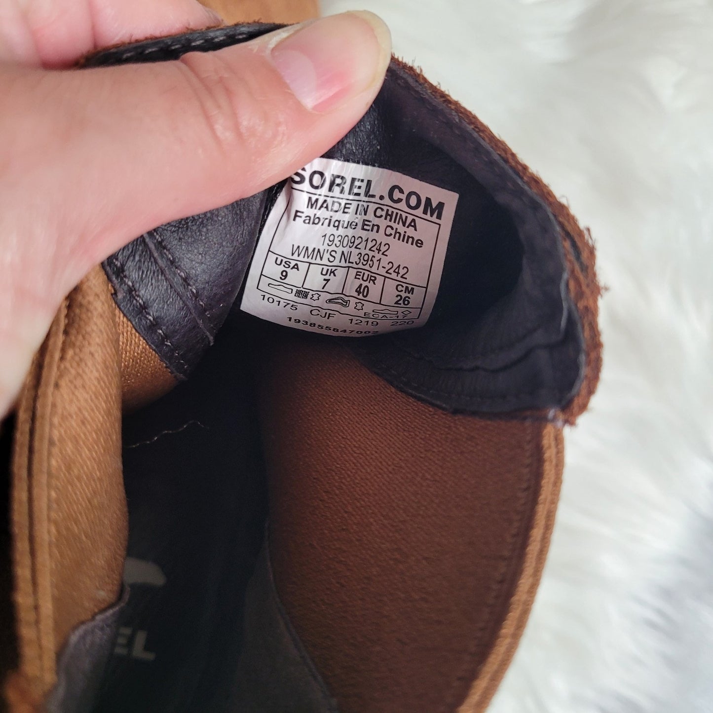 Sorel Women’s 9 Joan Uptown Wedge Booties Brown Suede Chelsea EUC 1930931