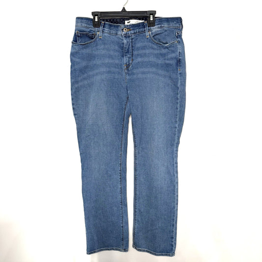 Levi’s Womens Size 12 525 Perfect Waist Straight Leg Jeans Blue Denim 31x30