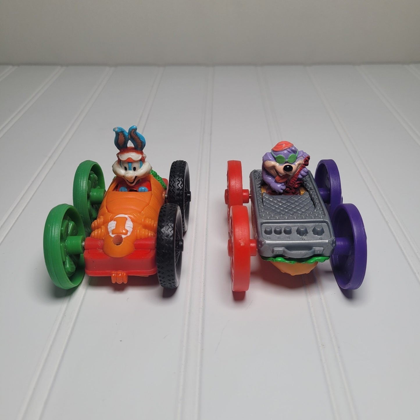 Vintage 1990s Tiny Toons Flip Cars Lot of 2 McDonald’s Happy Meal Toys GUC