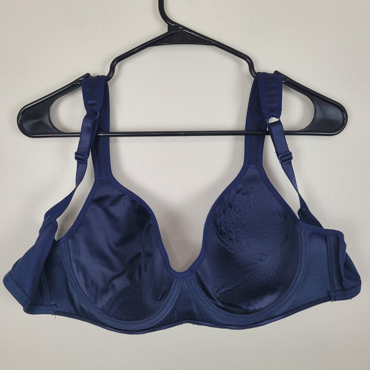 Izod Womens 38C Navy Blue Lightly Padded Underwire Bra GUC Minimal Wear