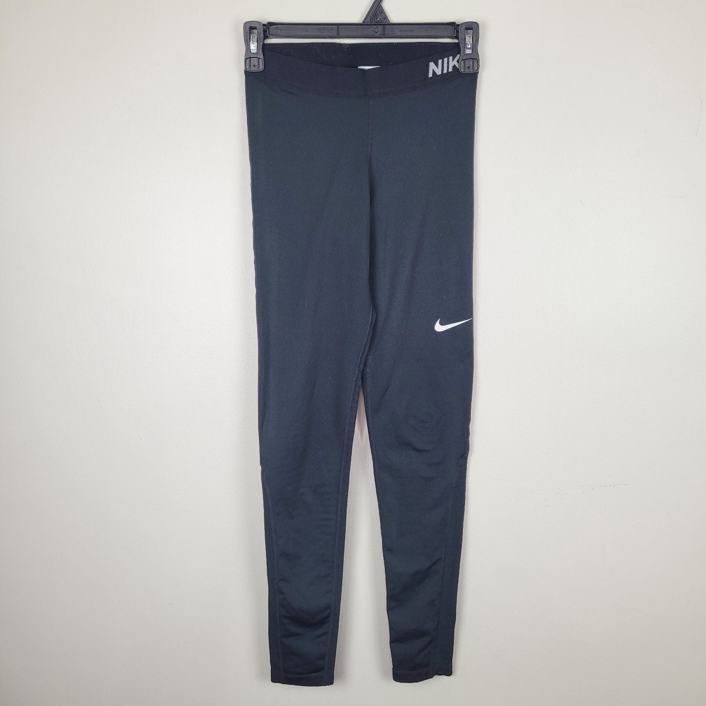 Nike Pro Leggings Womens Small Black Dri-Fit Compression Athletic Pants Training