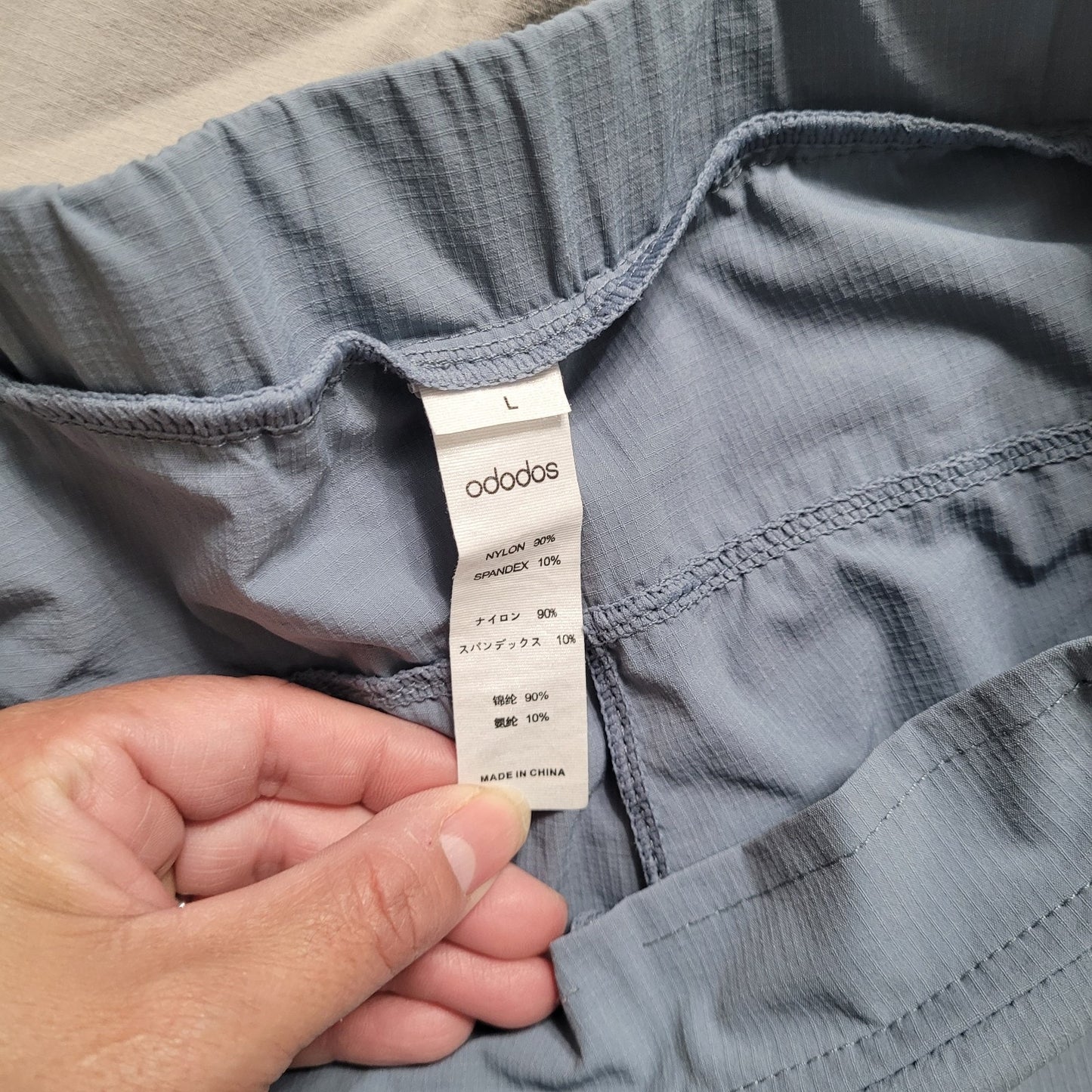 ODODOS Women’s L Shorts Lot of 3 Gray Blue Black Stretch Pocket Golf Gym EUC