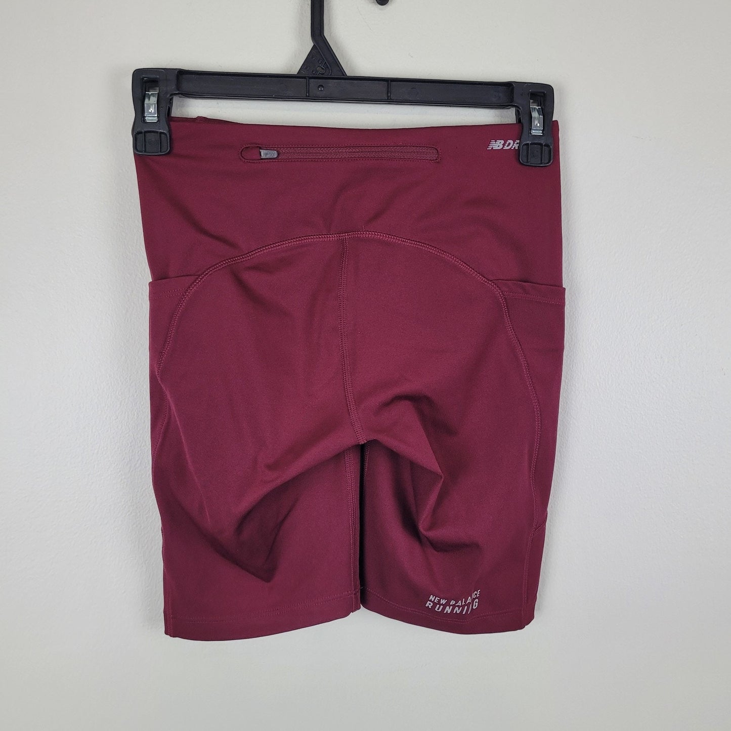 New Balance Womens XS Maroon NB Dry Performance Fitted Running Shorts