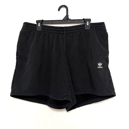 Adidas Women’s 1X Black Adicolor Essential Sweat Shorts Pull On Trefoil Logo