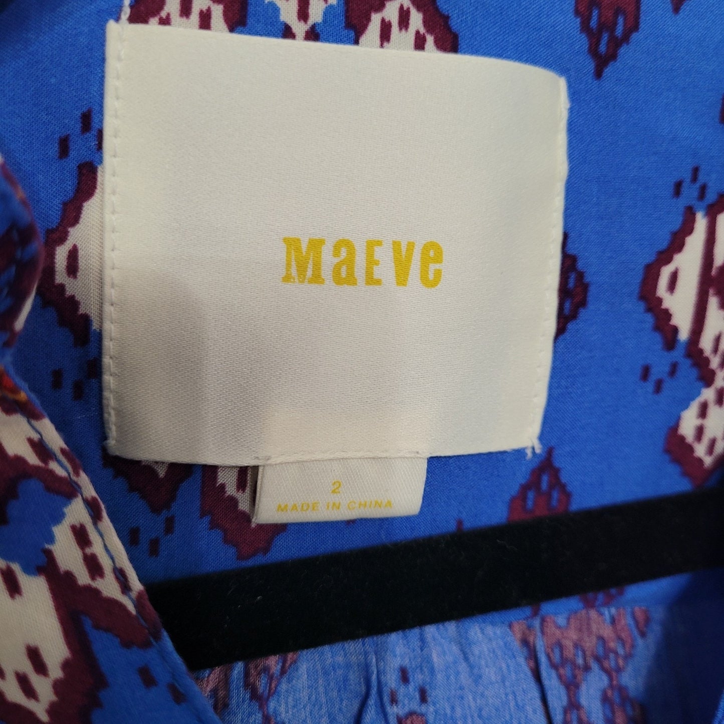 Anthropologie Maeve Woodland Walk Blouse Women's Size 2