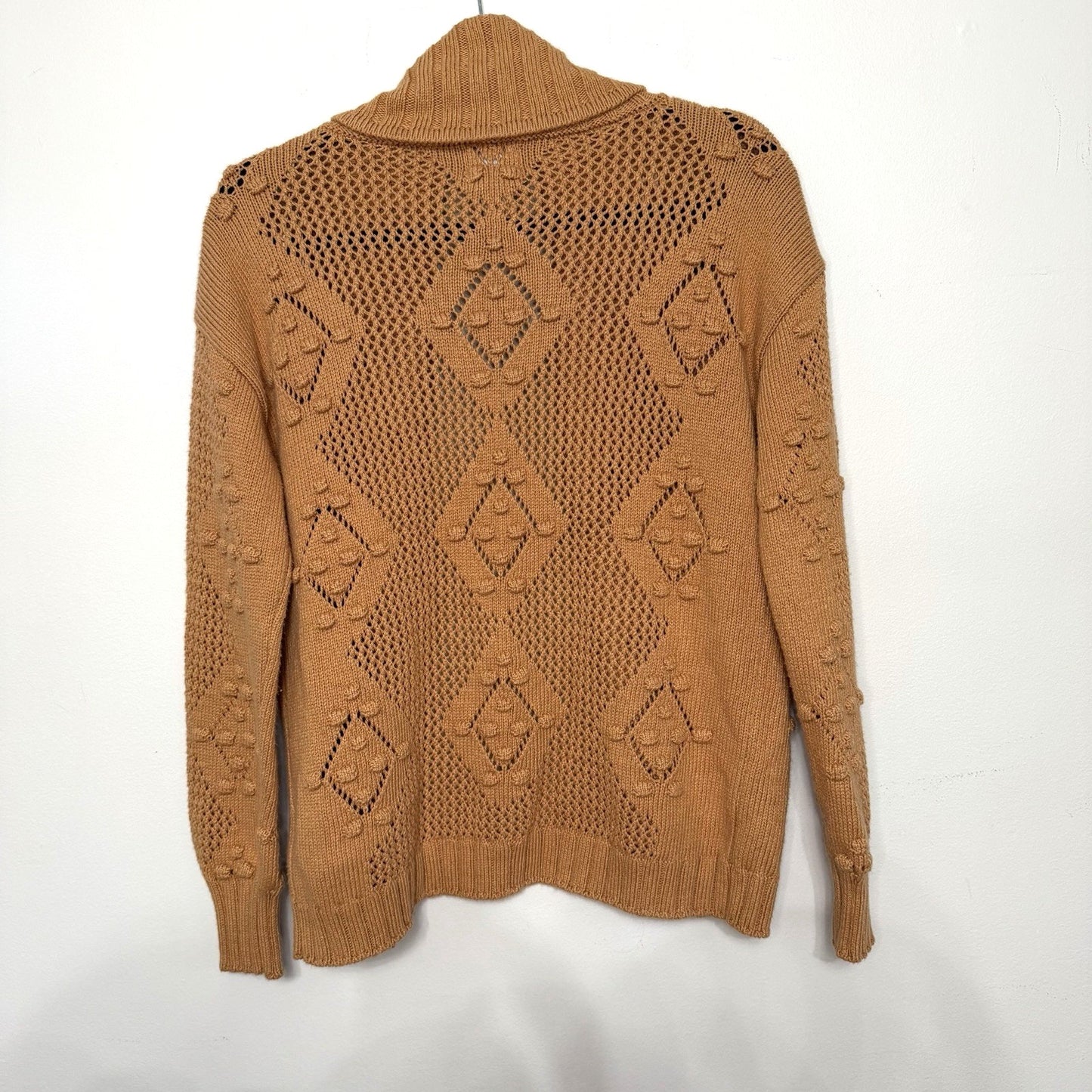 Cambridge Dry Goods Womens S Chunky Knit Cotton Cardigan Pumpkin Spice Cottage