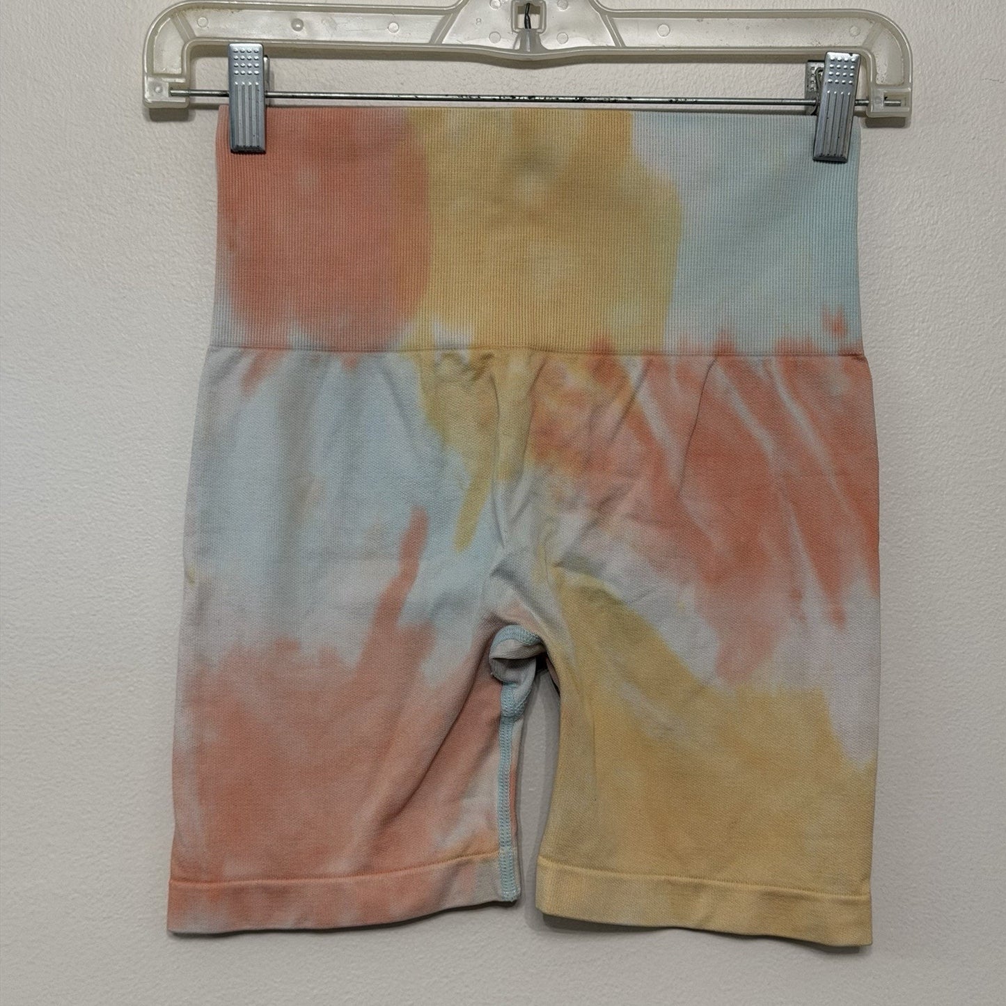 Pcheebum Women’s Butt Scrunch Shorts Medium Tie Dye Compression Athleisure