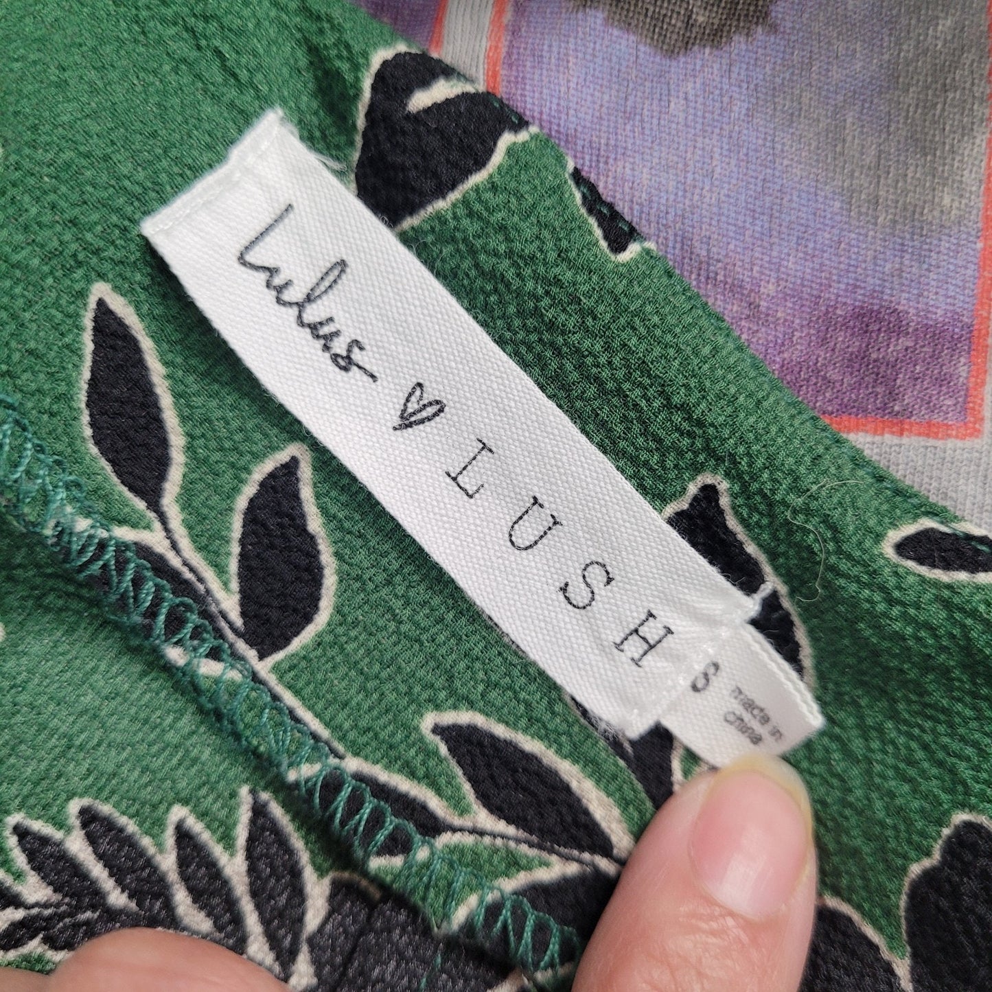 Lulus Lush Womens Small Green Floral Cropped Wide Leg Sleeveless Jumpsuit Fairy