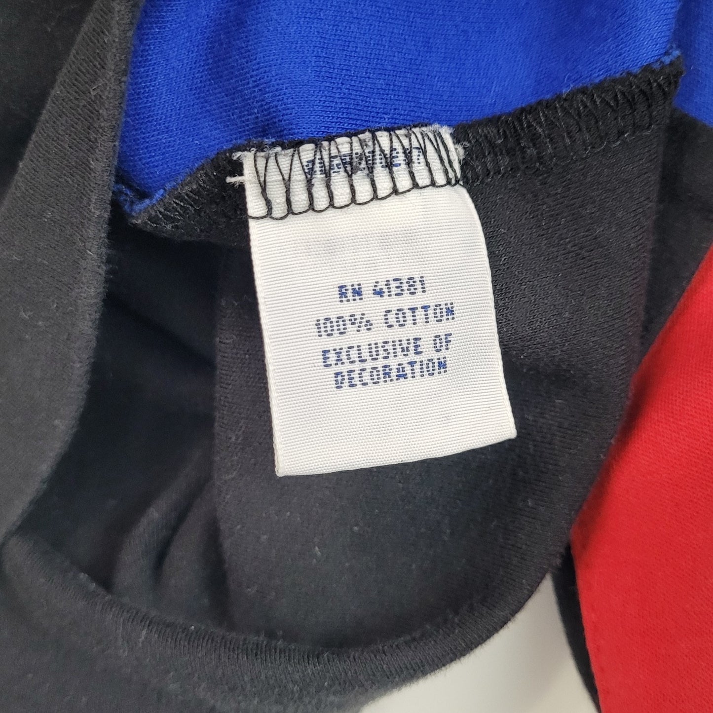 Polo Ralph Lauren Mens Small 1/4 Zip Pullover Black Red Blue Colorblock Pima