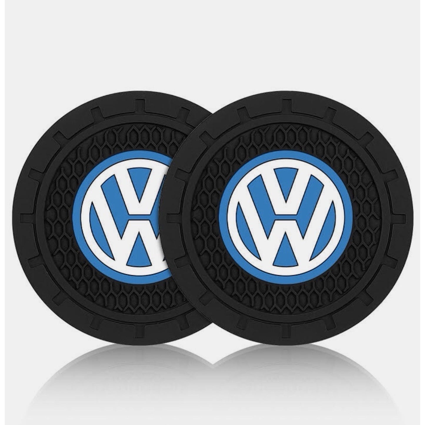 2PCS Volkswagen Car Cup Coaster No-Slip Silicone Water Cup Holder Waterproof Pad