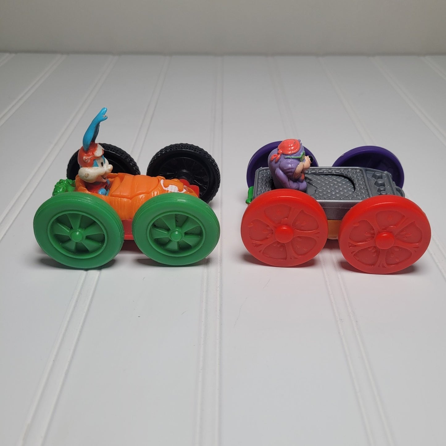 Vintage 1990s Tiny Toons Flip Cars Lot of 2 McDonald’s Happy Meal Toys GUC