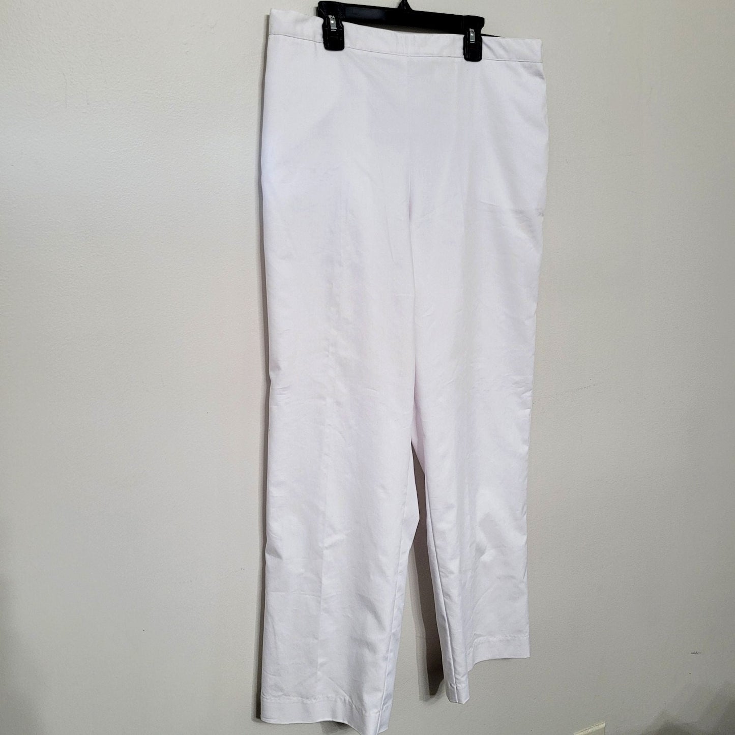 Alfred Dunner Women’s White Dress Pants Size 14 Classic Fit Comfort Waist NWT