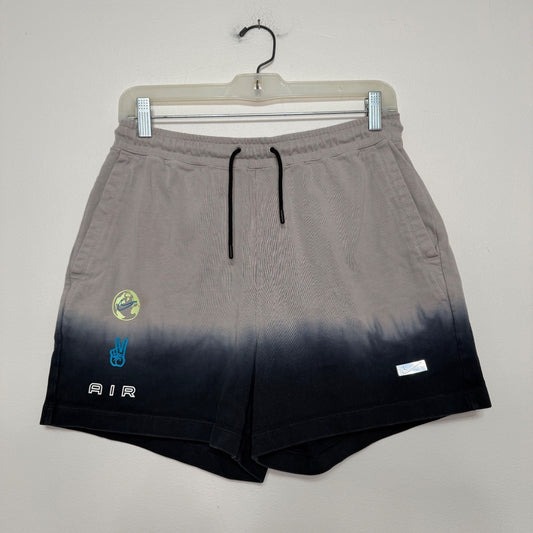 Nike Air Women’s Small Gray Black Ombré Jersey Shorts Streetwear Y2K