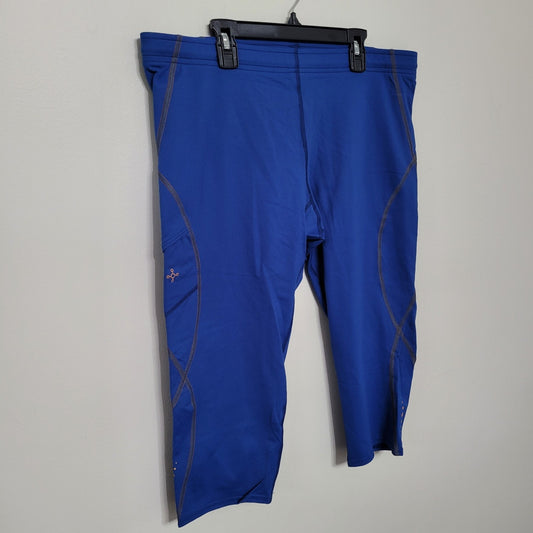 Tommie Copper Women’s XXL Blue Velocity Performance Running Tights Cool Copper