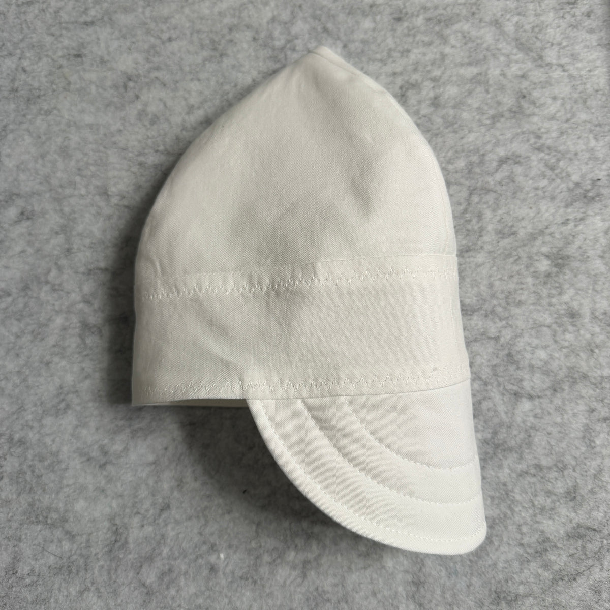 Single Layer White 100% Pre-Shrunk Cotton Drag Cap