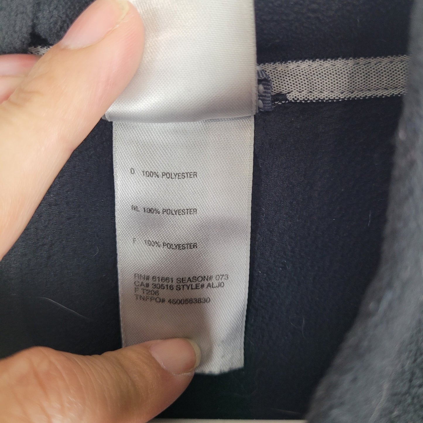 The North Face Womens Medium Black TKA 100 Fleece 1/4 Zip Pullover Jacket