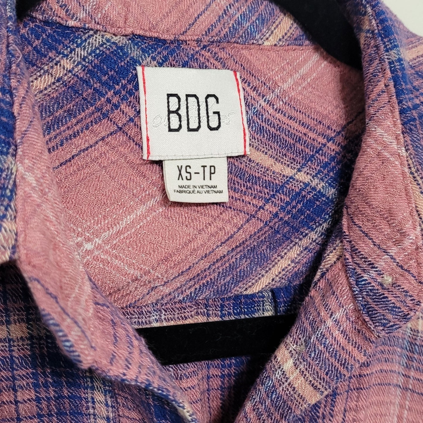 BDG Urban Outfitters Women’s XS Keanu Flannel Shirt Oversized Plaid Button Down