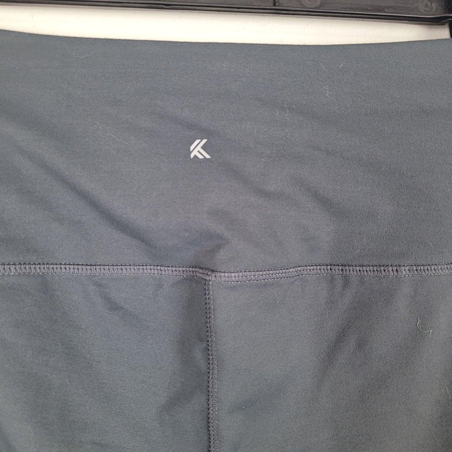 Kyodan Womens XS Leggings Gray High Waist Zipper Athleisure Yoga