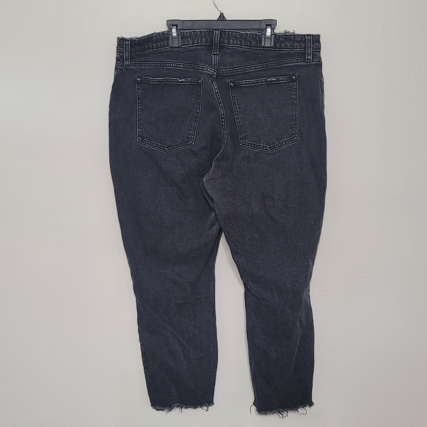 Abercrombie Women’s 16/33 The Skinny Jeans High Rise Distressed Black