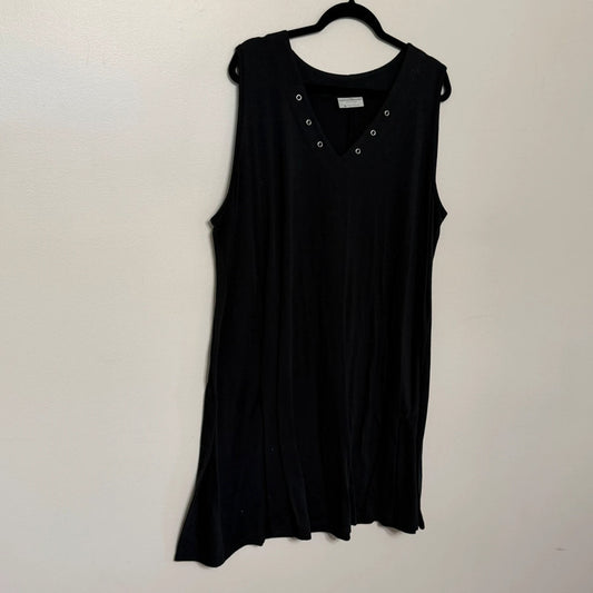 Black Bobbie Brooks Plus 3X Sleeveless T-Shirt Dress