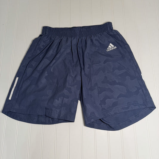 adidas Men’s S Run It Camo Shorts Blue 5” Running Athletic Training