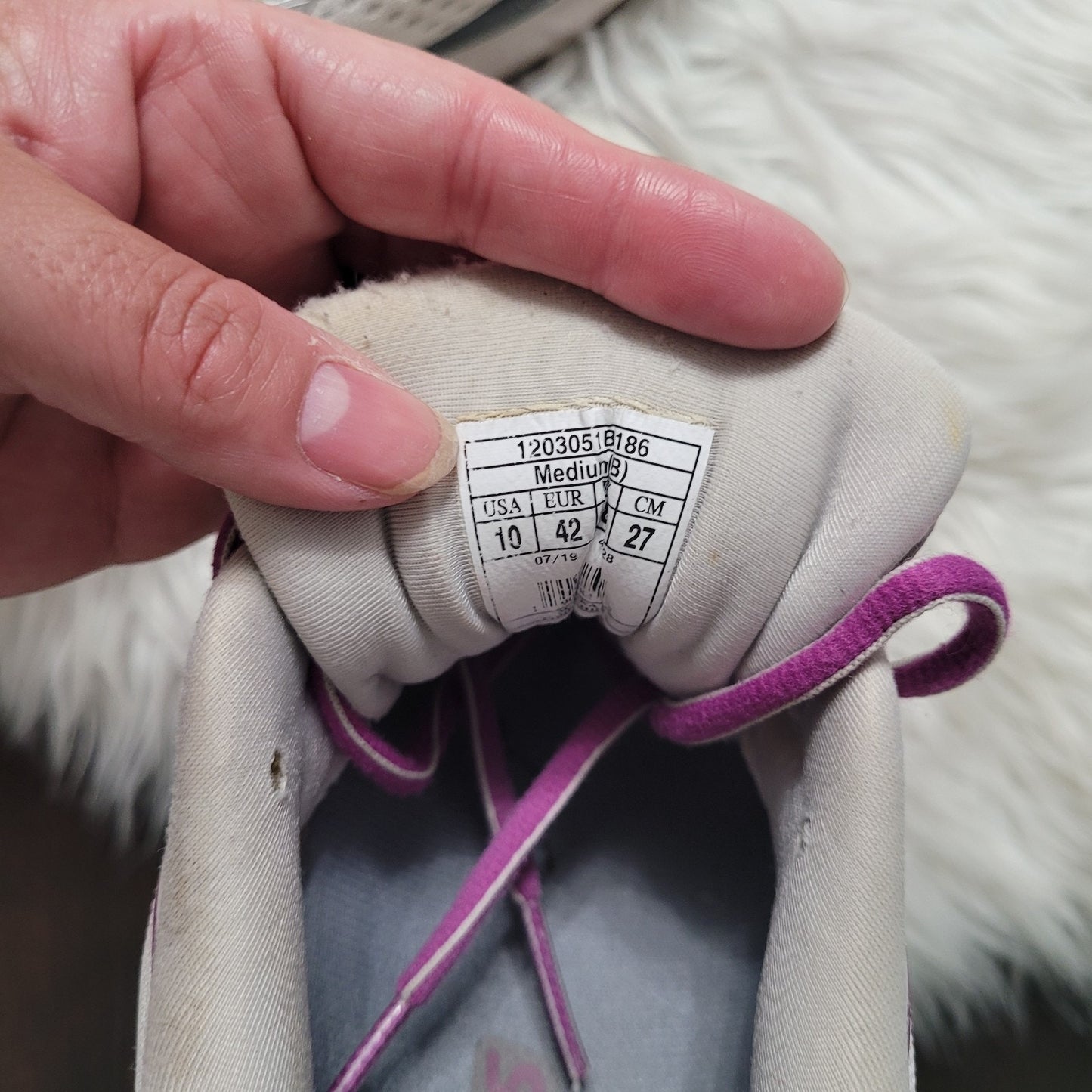 Brooks Ghost 12 Women’s 10 Running Shoes Gray Purple 1203051B186 Sneakers