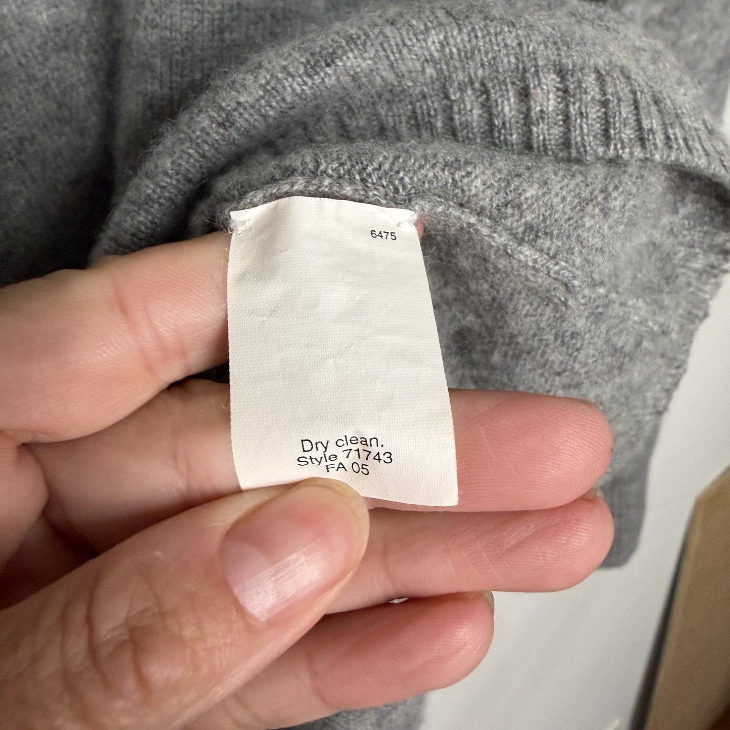 J.Crew Women’s M 100% Cashmere Vintage Gray Turtleneck Luxe Knit Sweater Classic