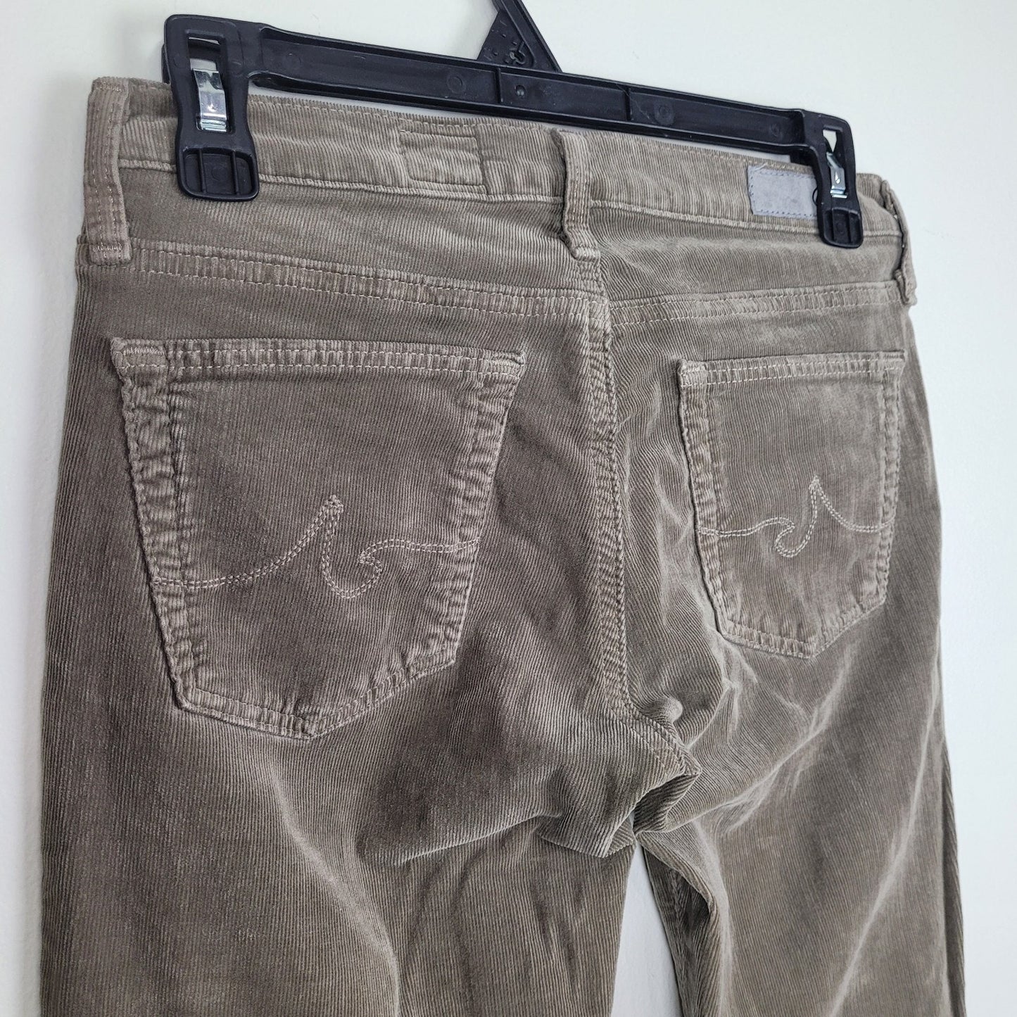 AG Adriano Goldschmied Womens 26P The Stevie Slim Straight Leg Corduroy Pants