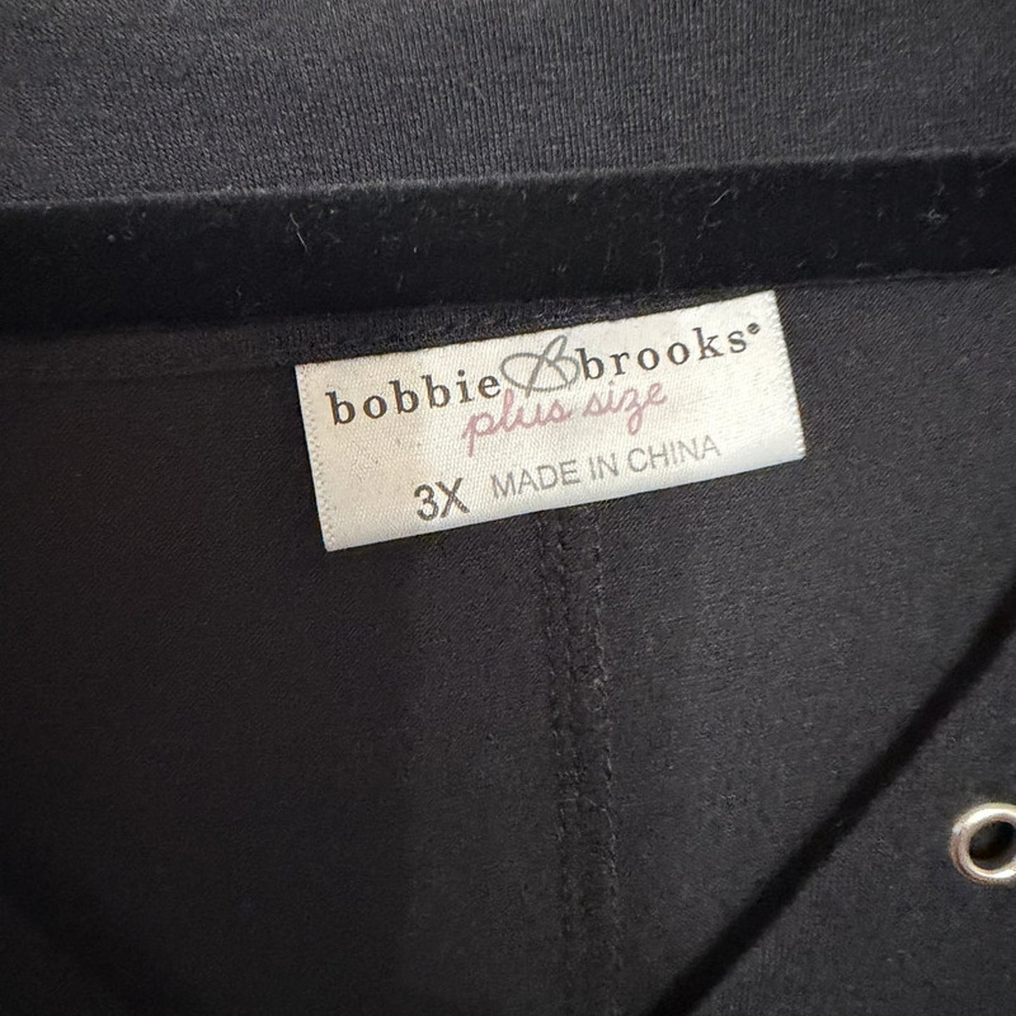 Black Bobbie Brooks Plus 3X Sleeveless T-Shirt Dress