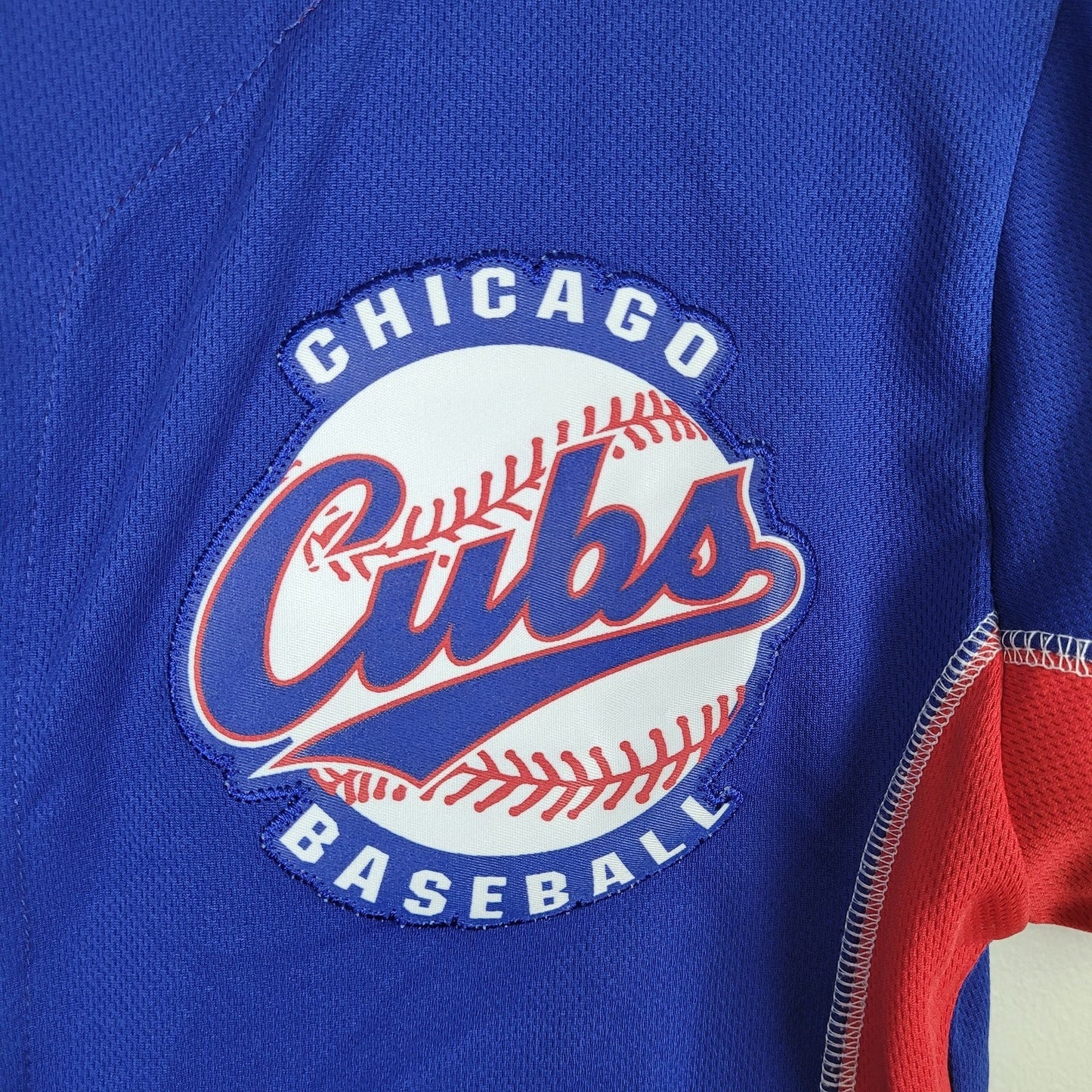 Majestic MLB Chicago Cubs Castro #13 Boys Medium Blue Red Jersey