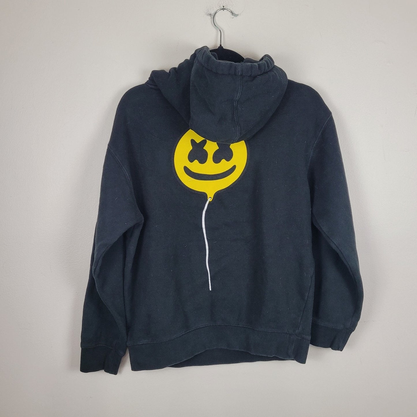 Mellogang Marshmello Hoodie Black Yellow Smiley Face Band Tee Unisex Size M