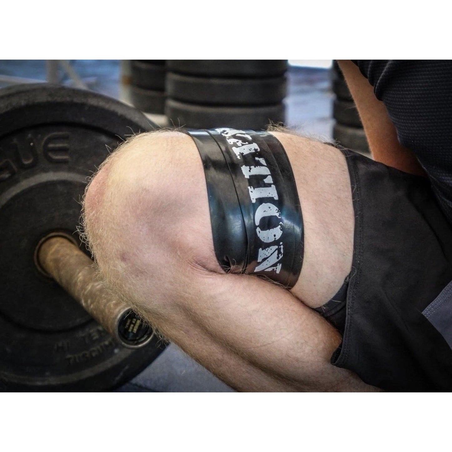 WOD Nation Muscle Floss Bands Recovery Band 1 Pack-Heavy W/ Carrying Bag, Black