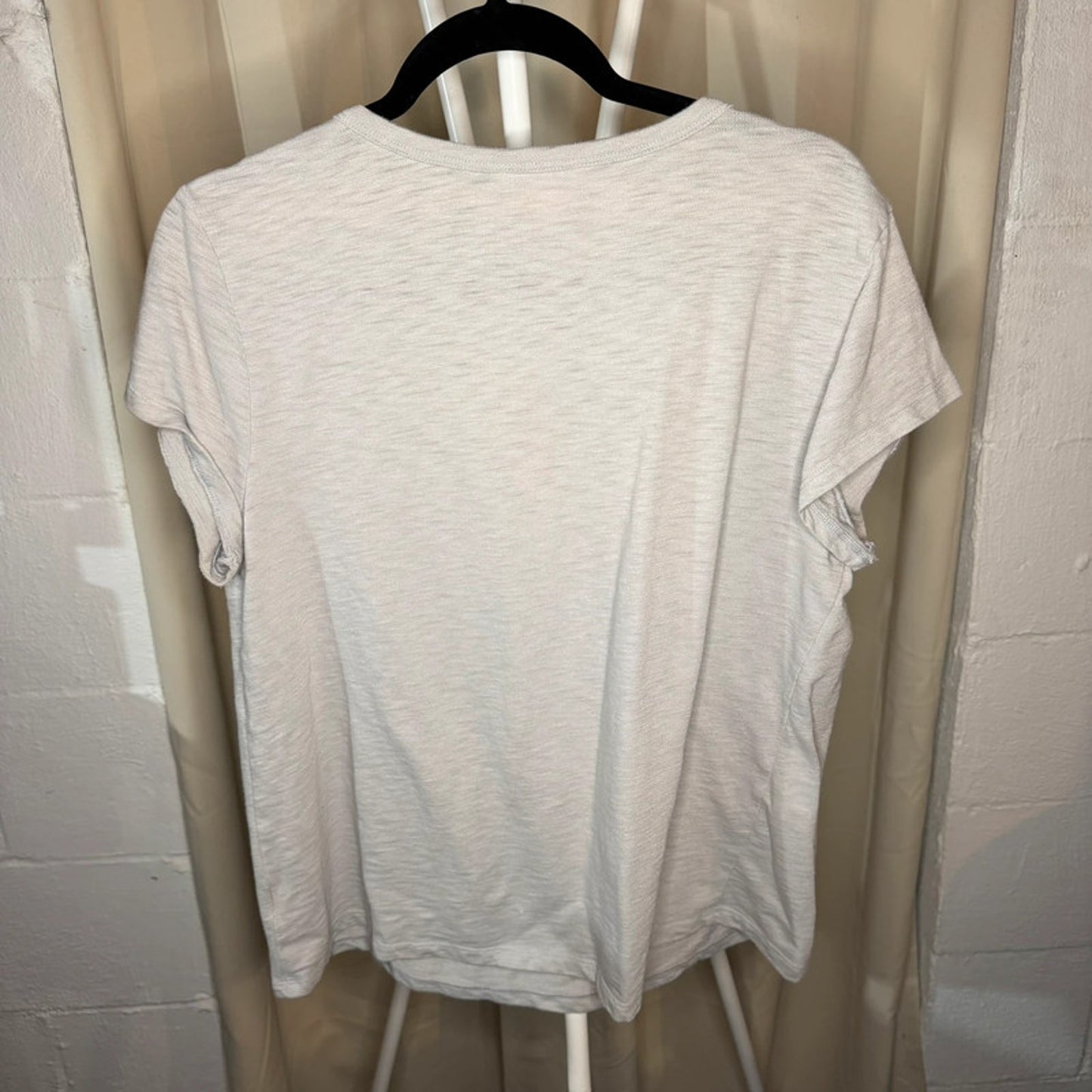 Lauren Conrad XL Sand Colored “Bare Feet Salty Hair” Embroidered T-Shirt