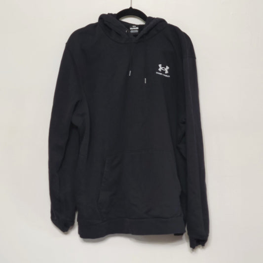 Under Armour Hoodie Men's XXL Black Pullover Embroidered Logo Athletic