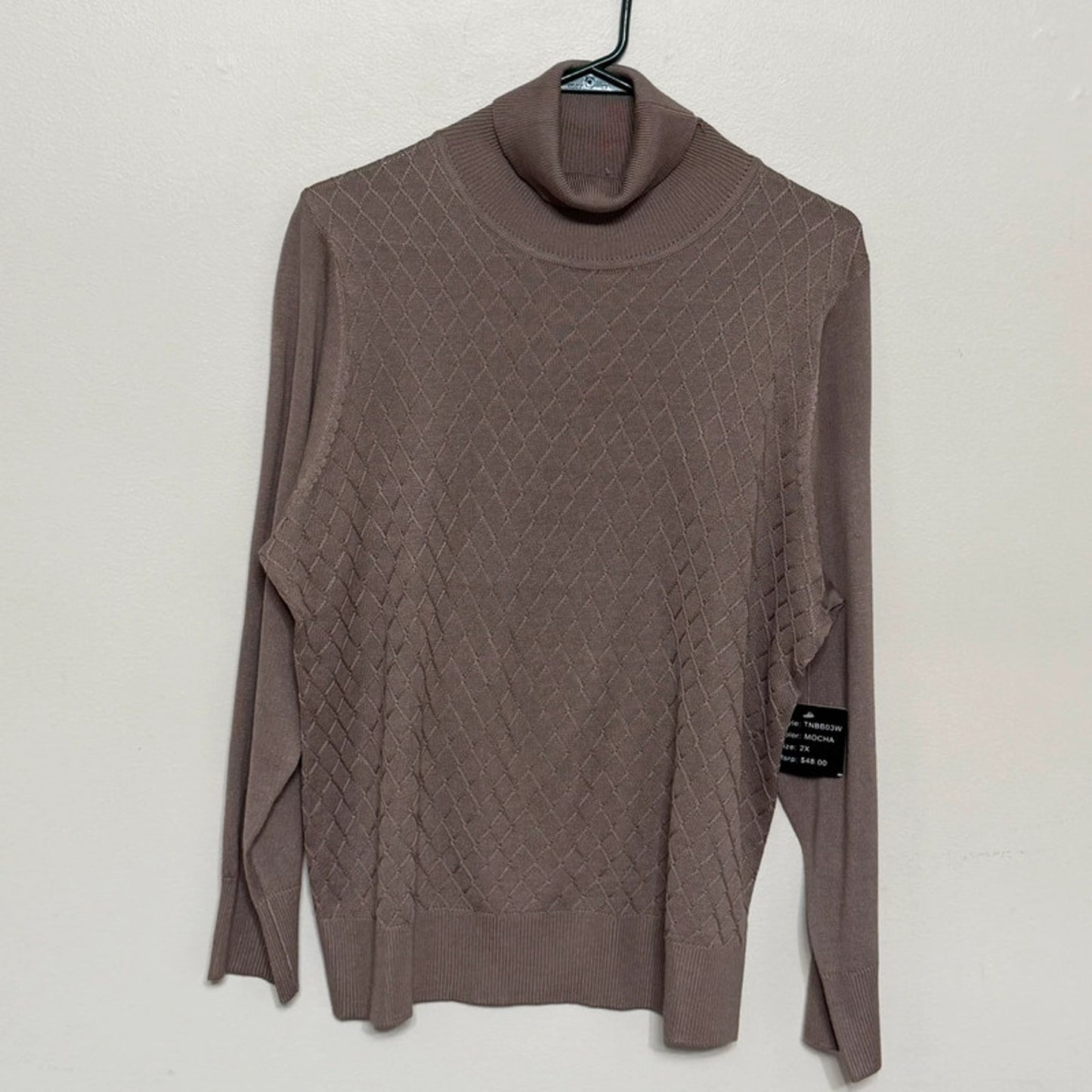 Select Trend NWT Mocha Brown Turtleneck Sweater 2XL