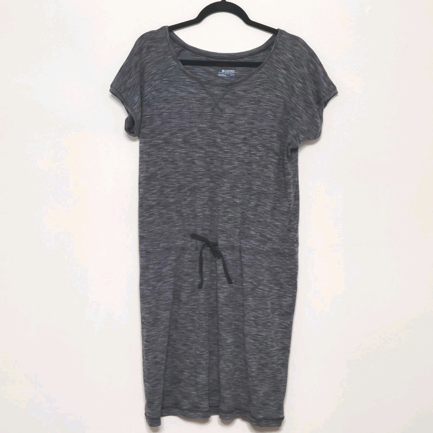 Columbia T-Shirt Dress XL Gray Heathered Space Dye Athletic Casual