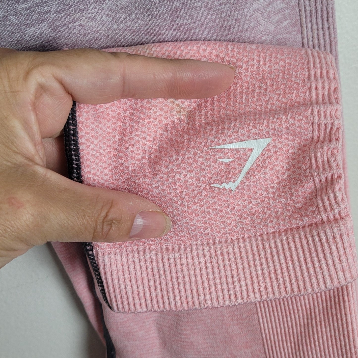 Gymshark Adapt Seamless Ombre Leggings Women’s Pink Gray No Size Tag Fits S/M