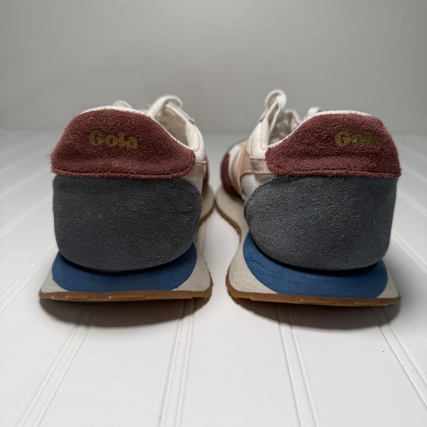 Gola Indiana CLB526 Womens Size 7.5 White Pink Blue Lace Up Sneakers