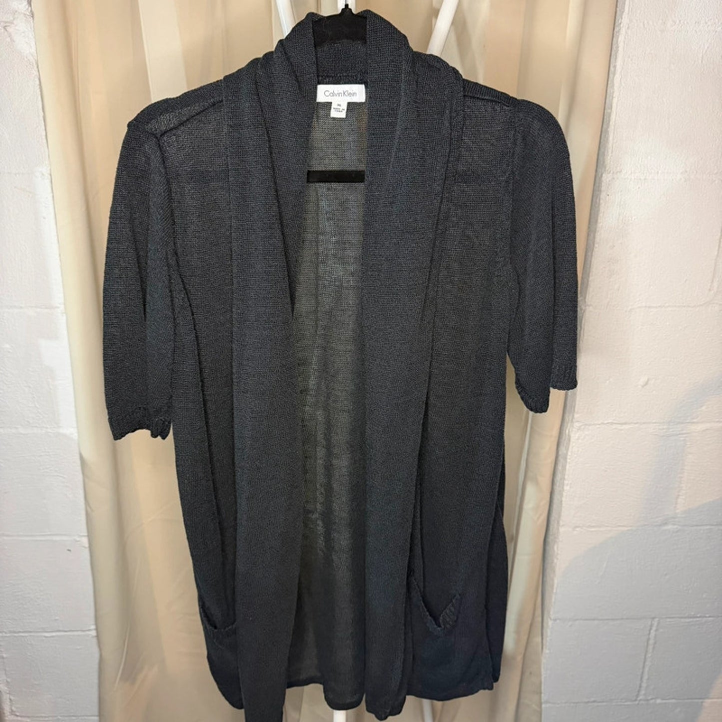 Calvin Klein Short Sleeve XL Open Cardigan Professional