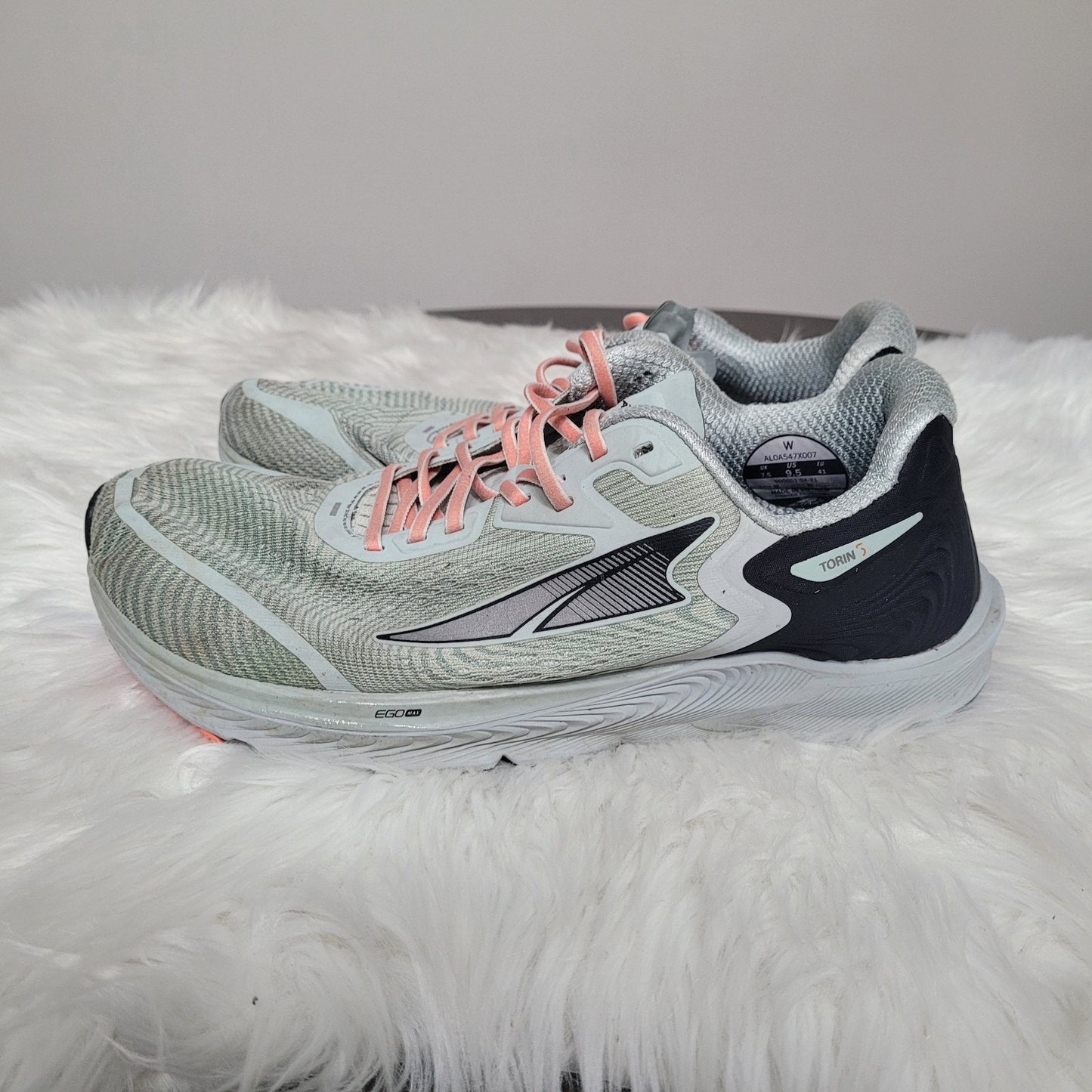 Altra Torin 5 Women’s 9.5 Running Shoes Mint Green Gray 500601 Sneakers